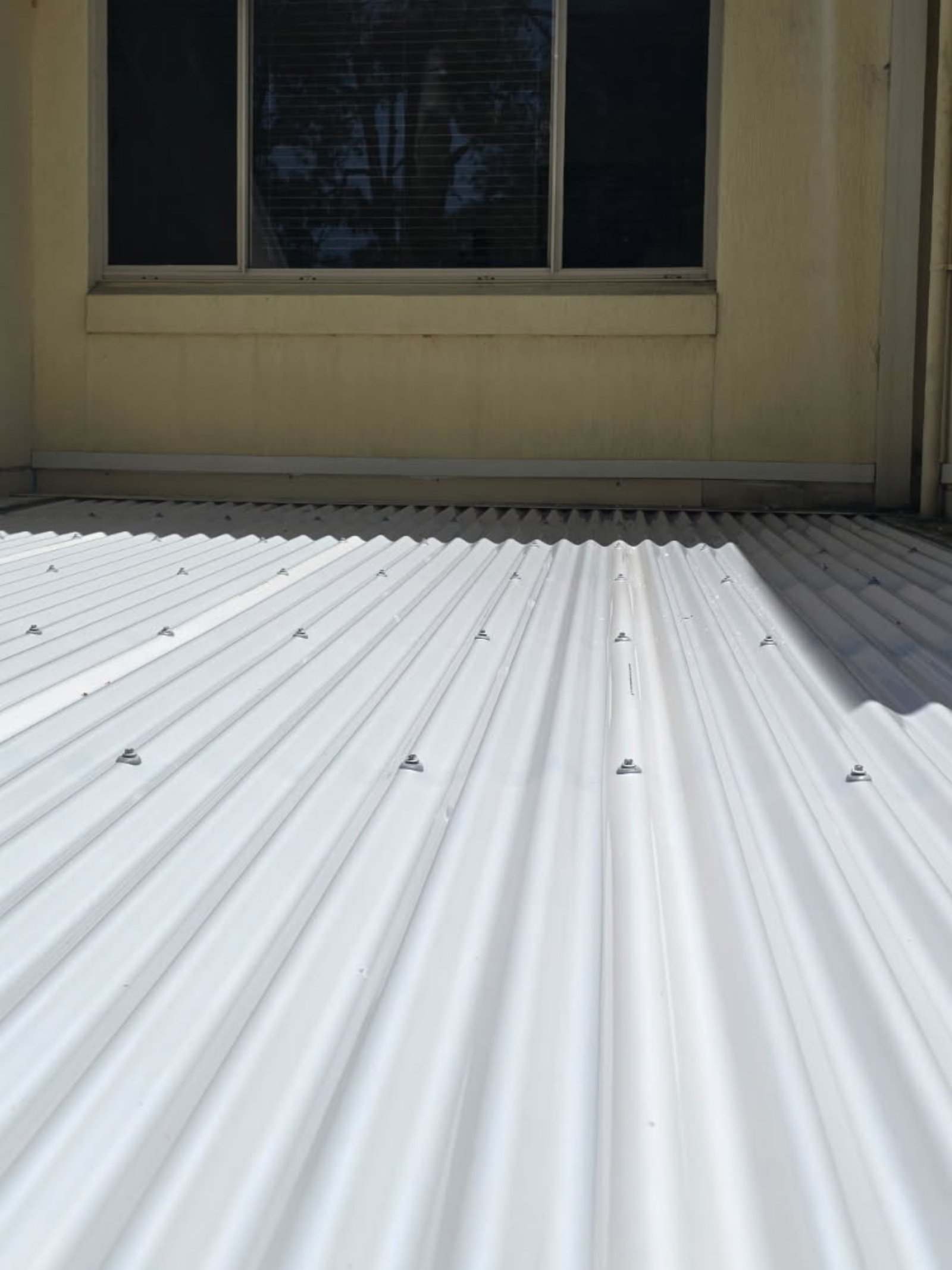 After: new polycarbonate roofing